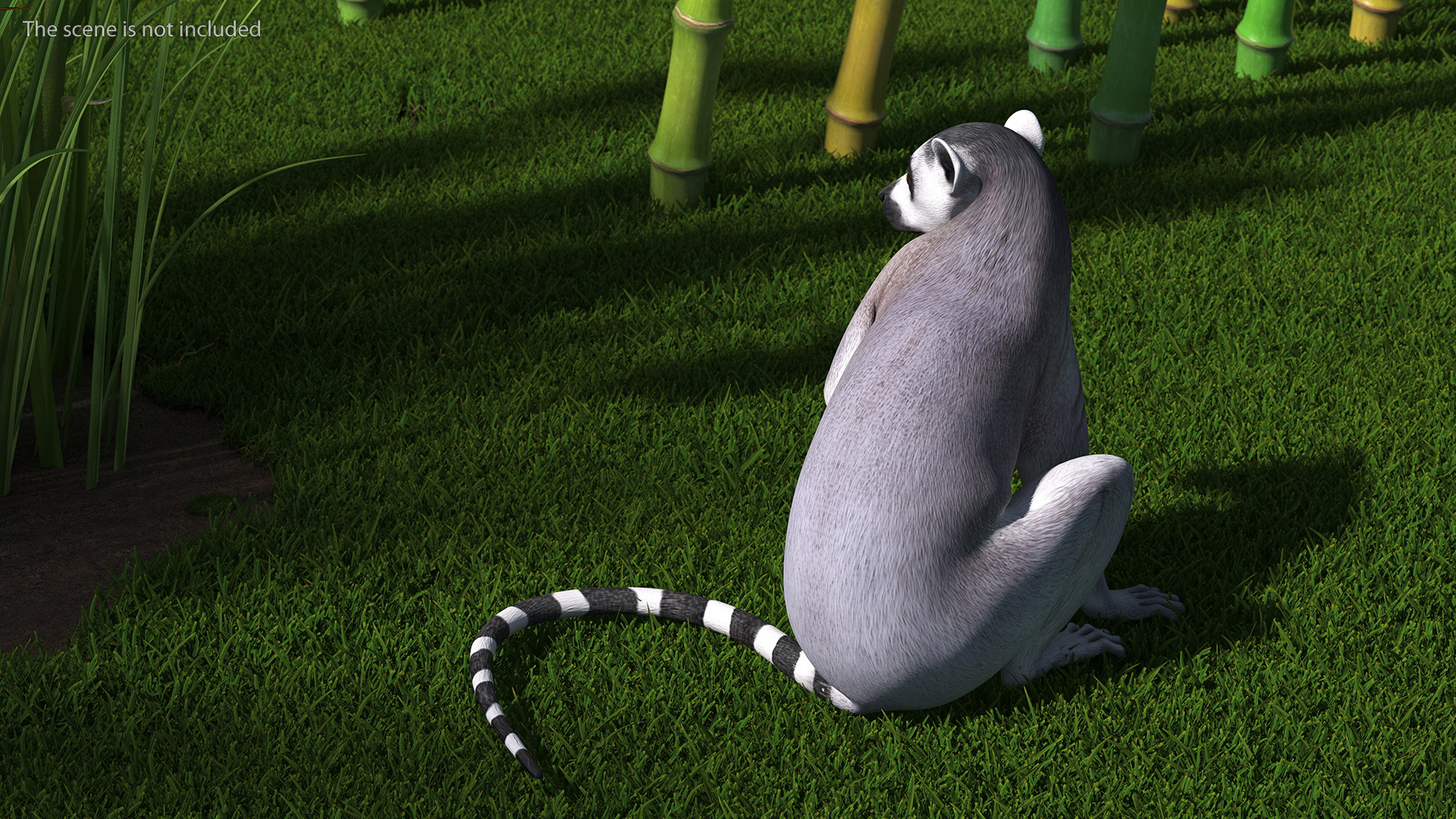 3D Lemur Rigged for Maya