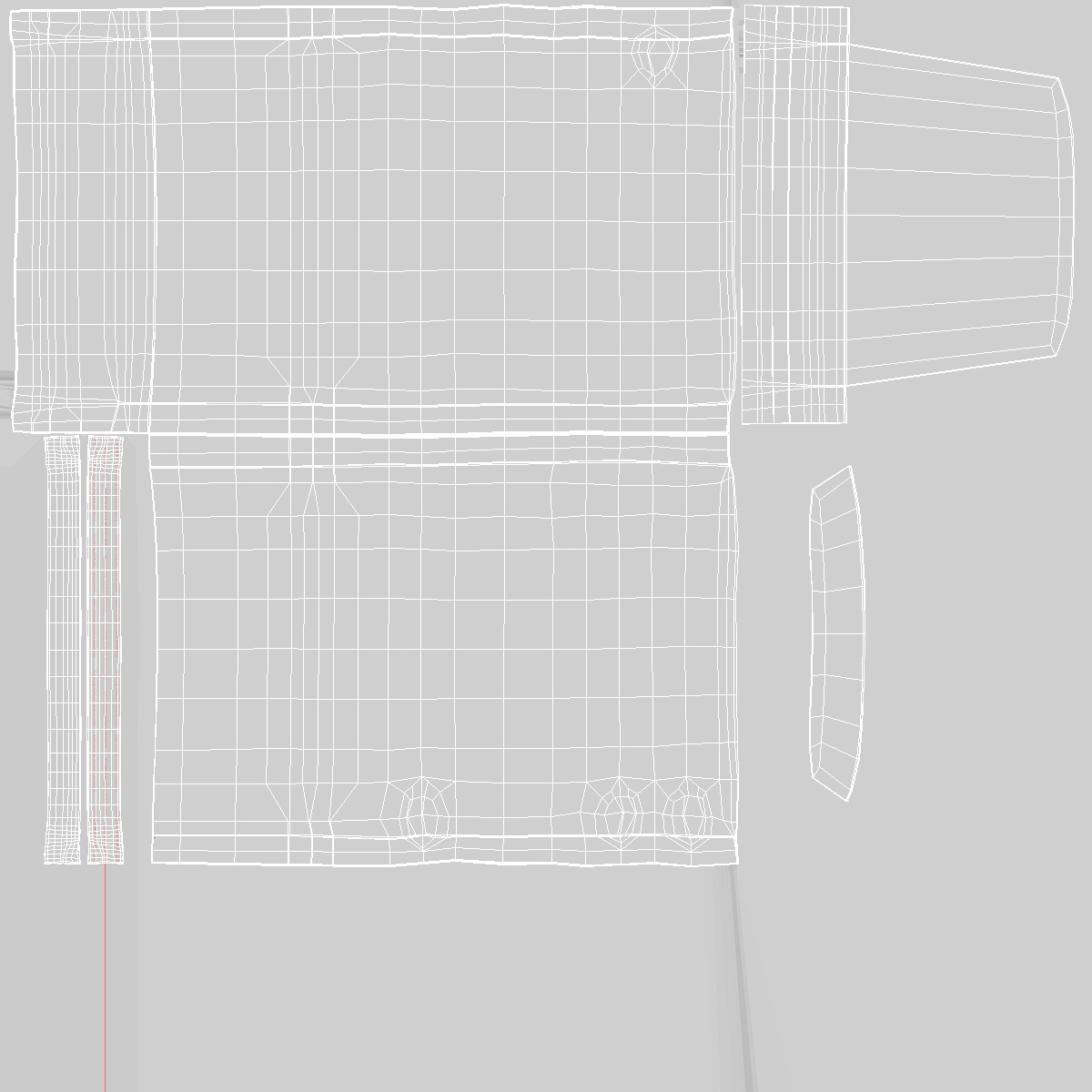 3D model Thick Poly Bubble Mailer White