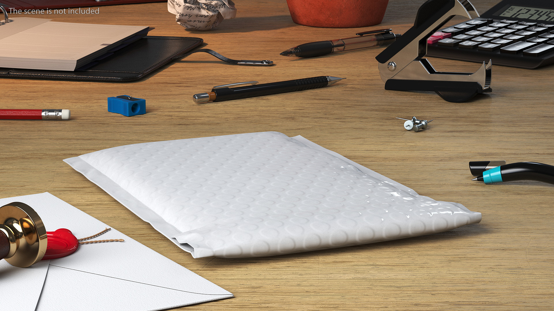 3D model Thick Poly Bubble Mailer White