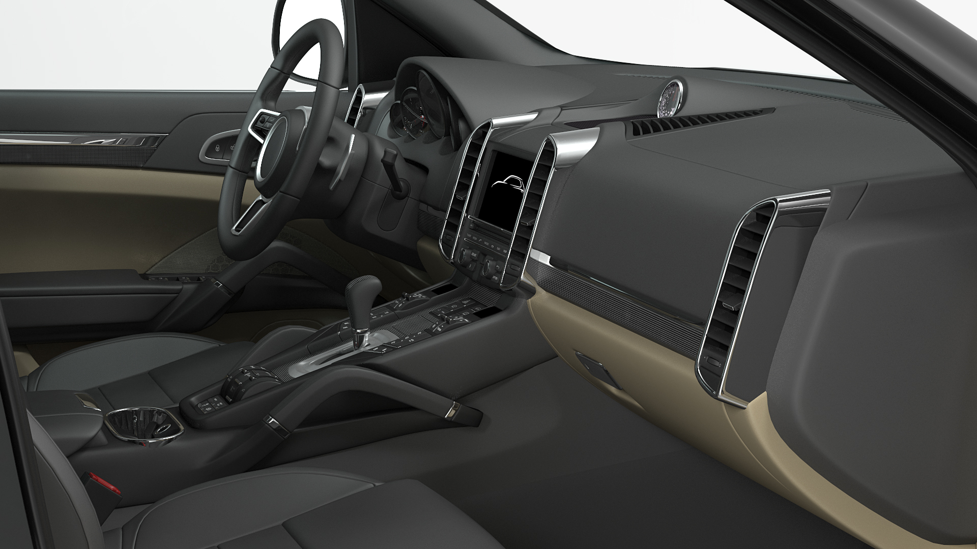3D Crossover with Hitch Cargo Carrier Rigged