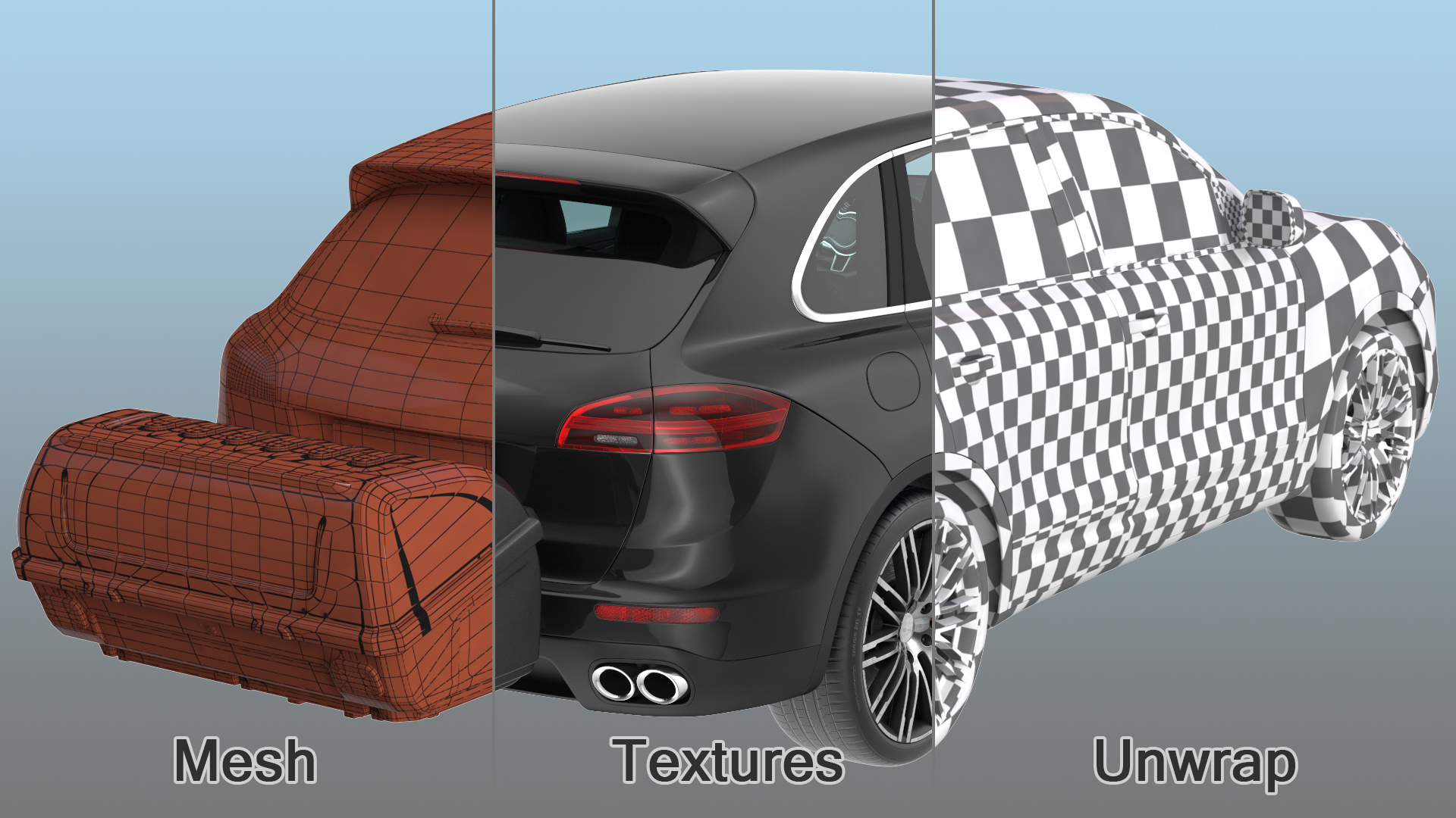 3D Crossover with Hitch Cargo Carrier Rigged