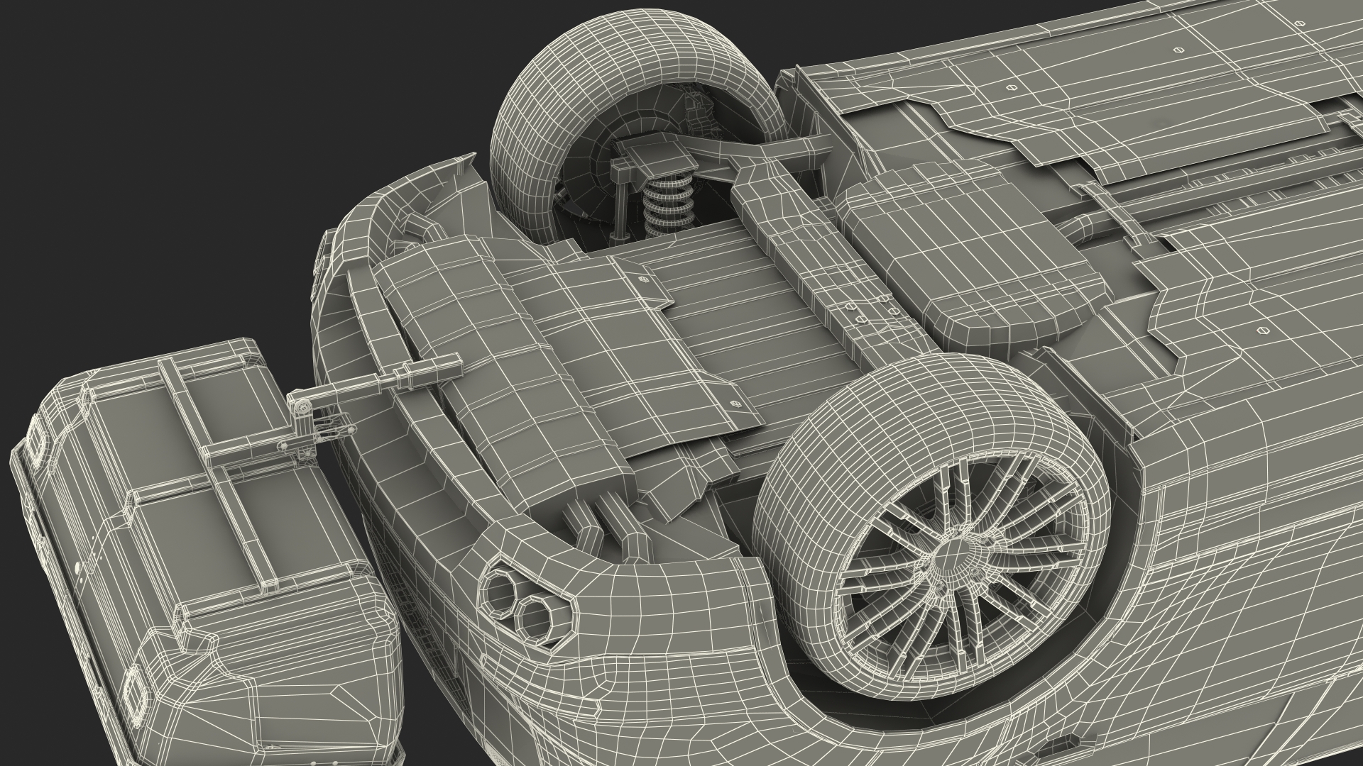 3D Crossover with Hitch Cargo Carrier Rigged