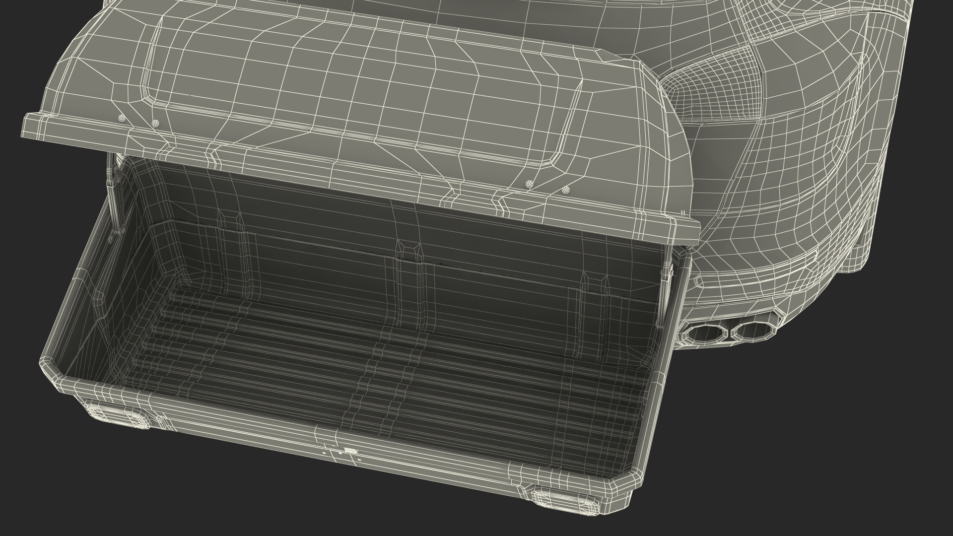 3D Crossover with Hitch Cargo Carrier Rigged