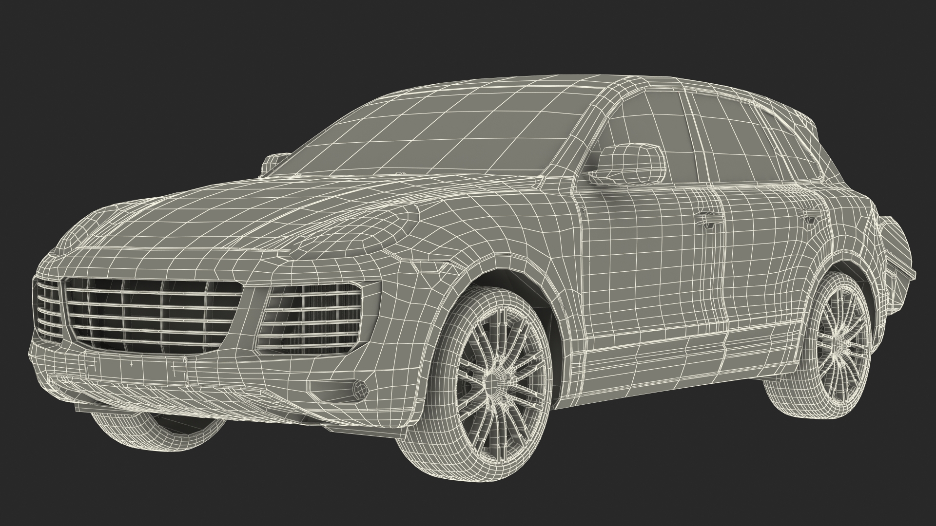 3D Crossover with Hitch Cargo Carrier Rigged