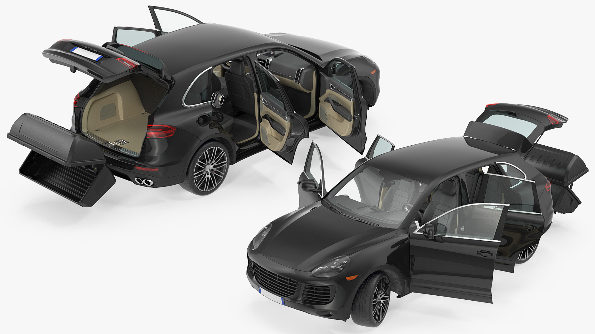 3D Crossover with Hitch Cargo Carrier Rigged