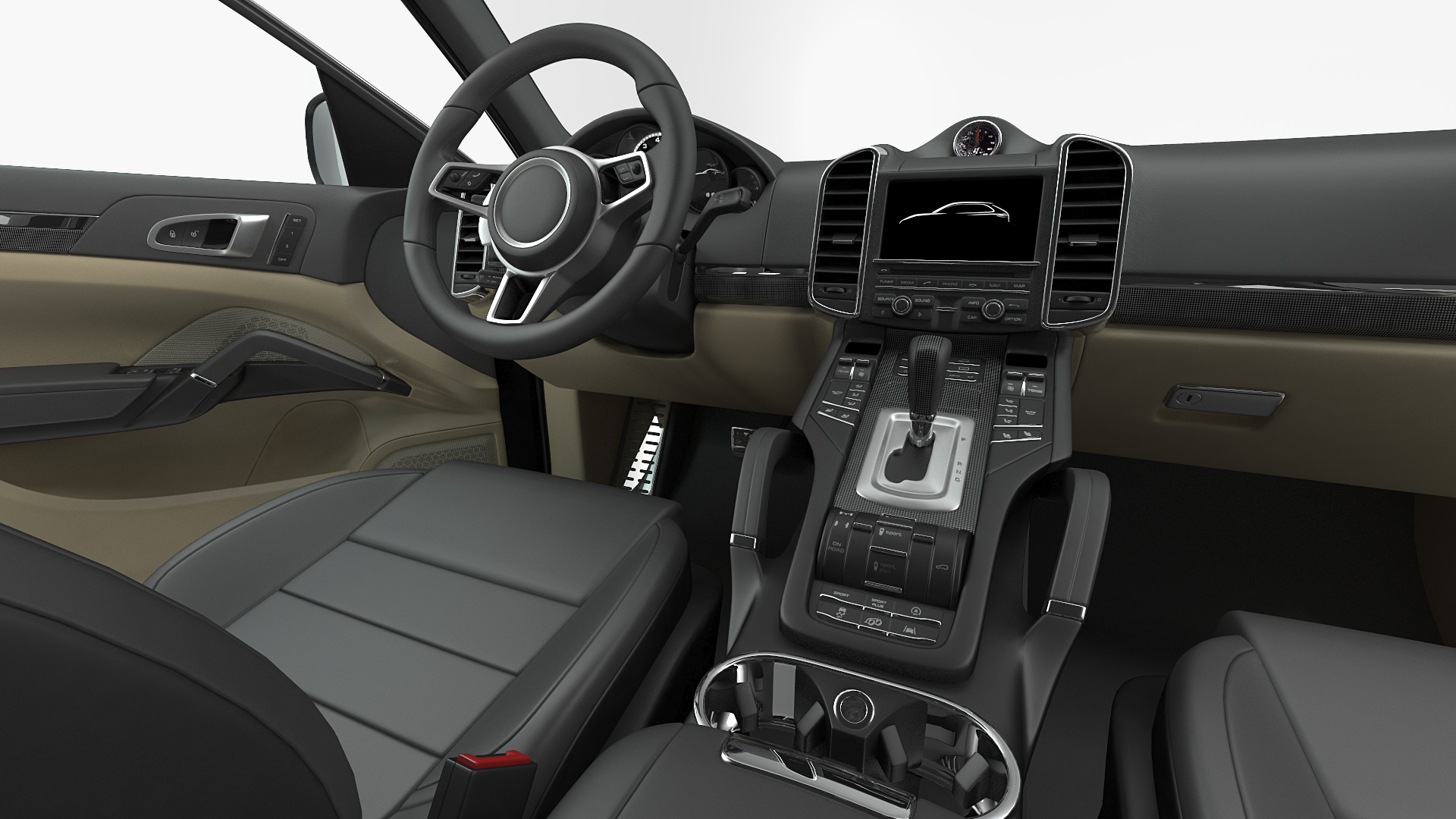 3D Crossover with Hitch Cargo Carrier Rigged