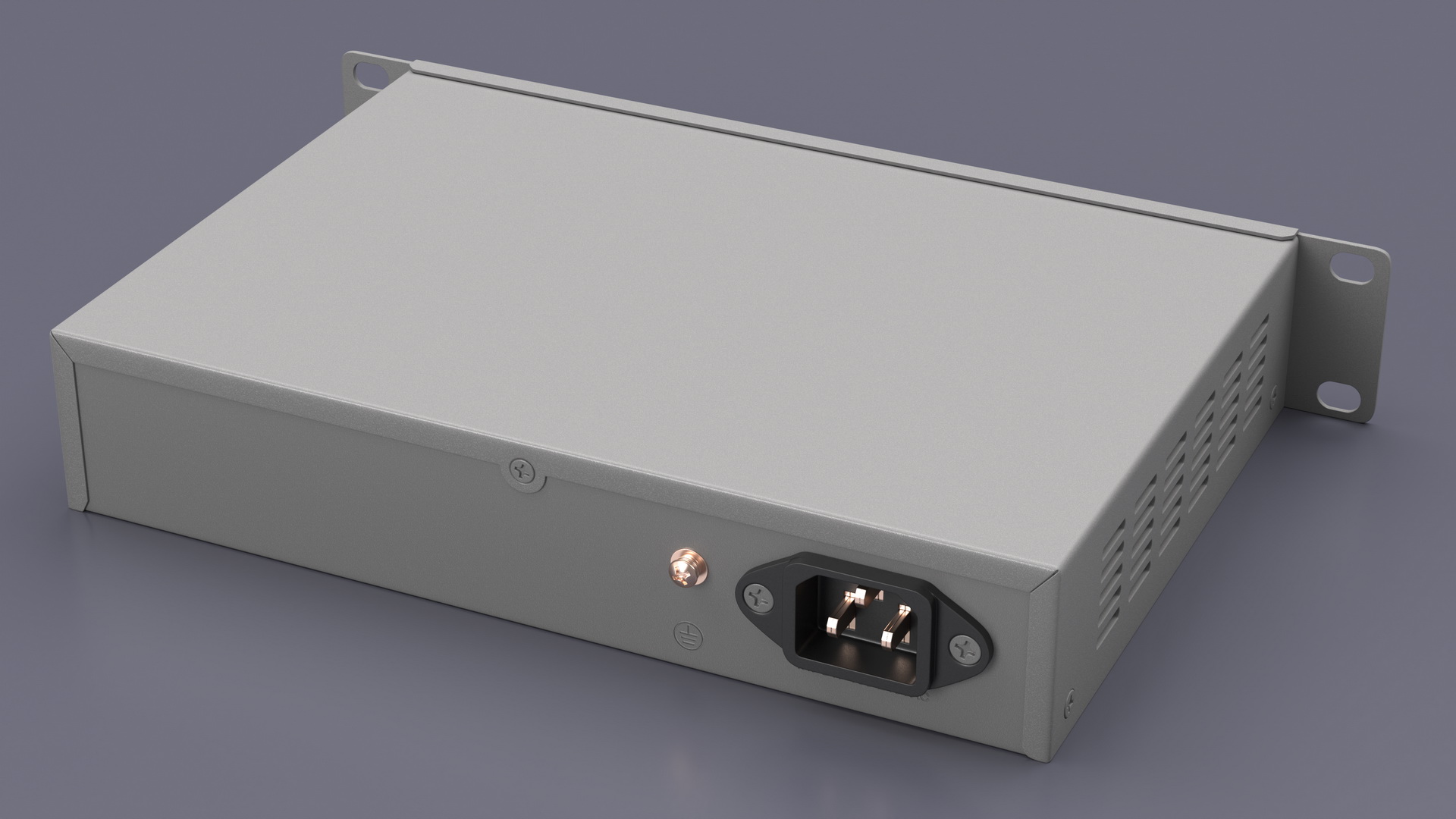 3D Network Switch 16 Ports Grey model