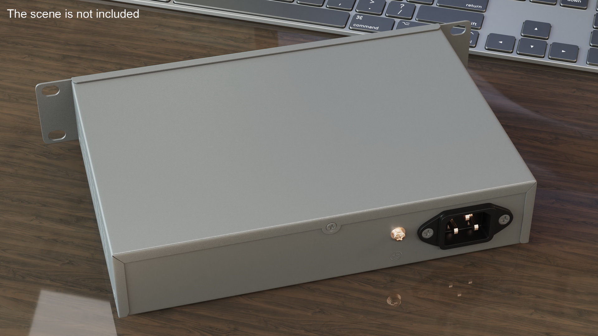 3D Network Switch 16 Ports Grey model