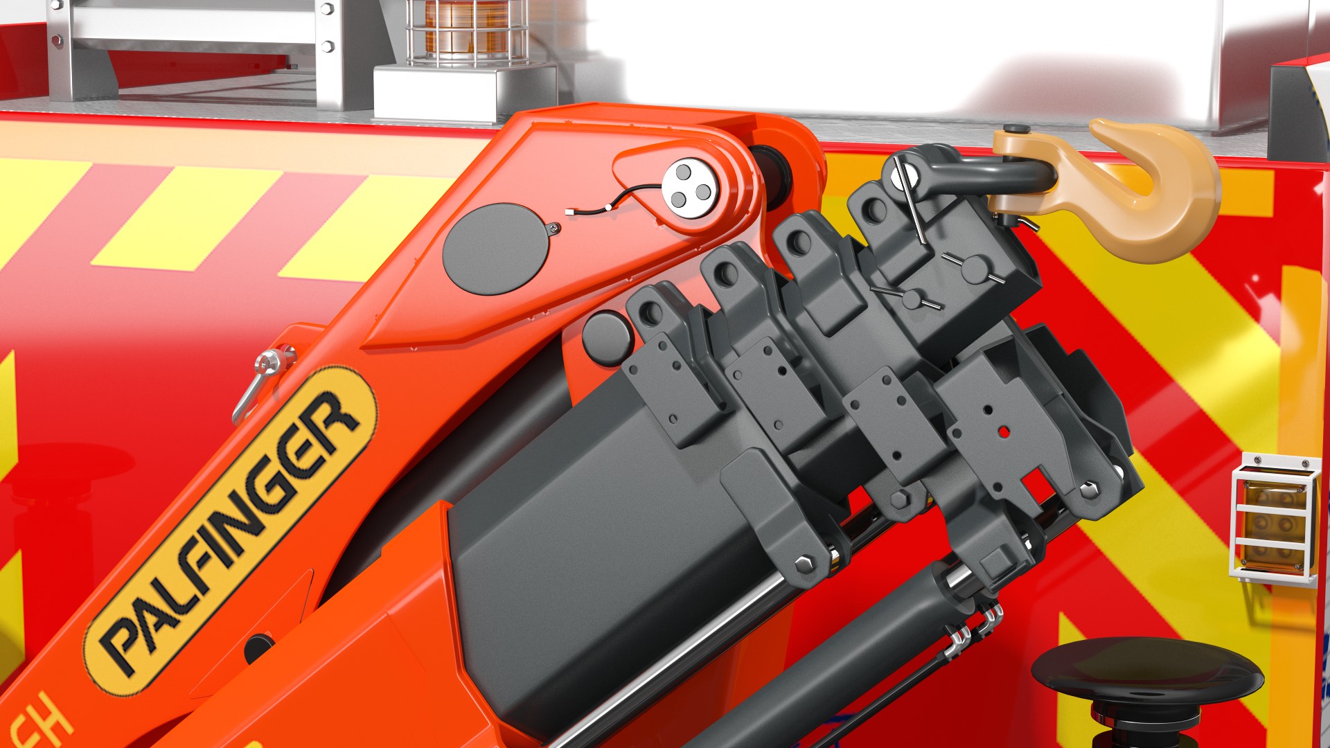 3D Mercedes Benz Atego 1530 Firetruck Rigged