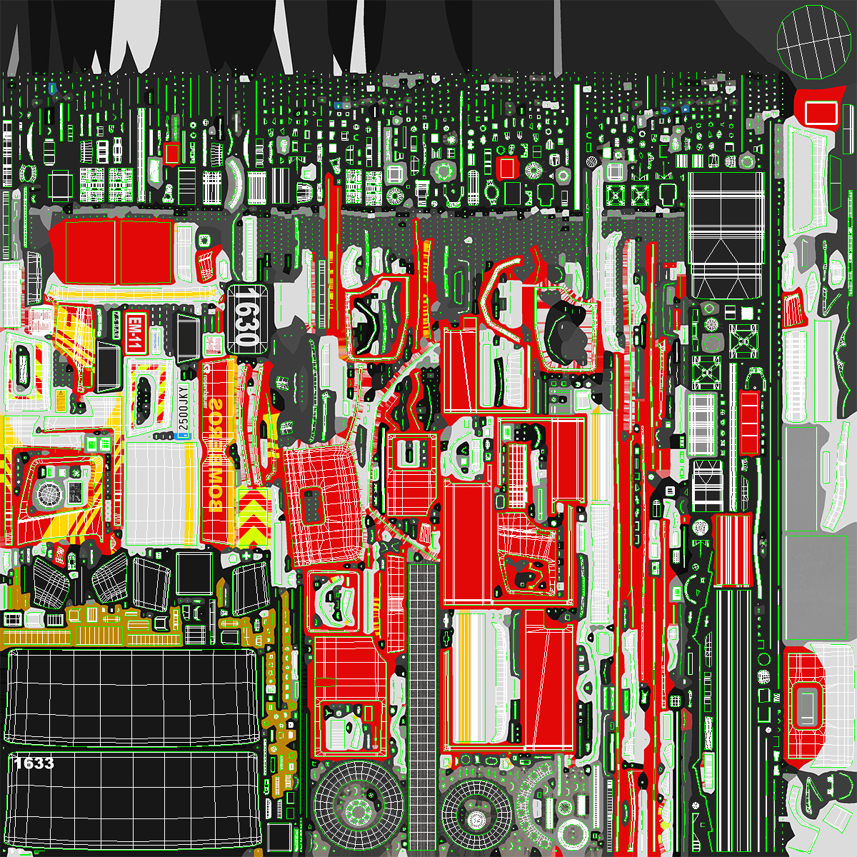 3D Mercedes Benz Atego 1530 Firetruck Rigged
