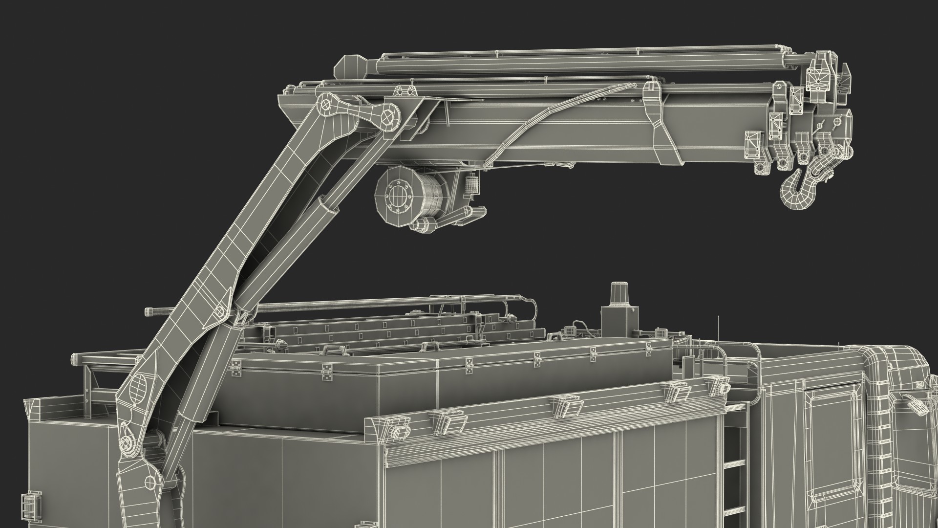 3D Mercedes Benz Atego 1530 Firetruck Rigged
