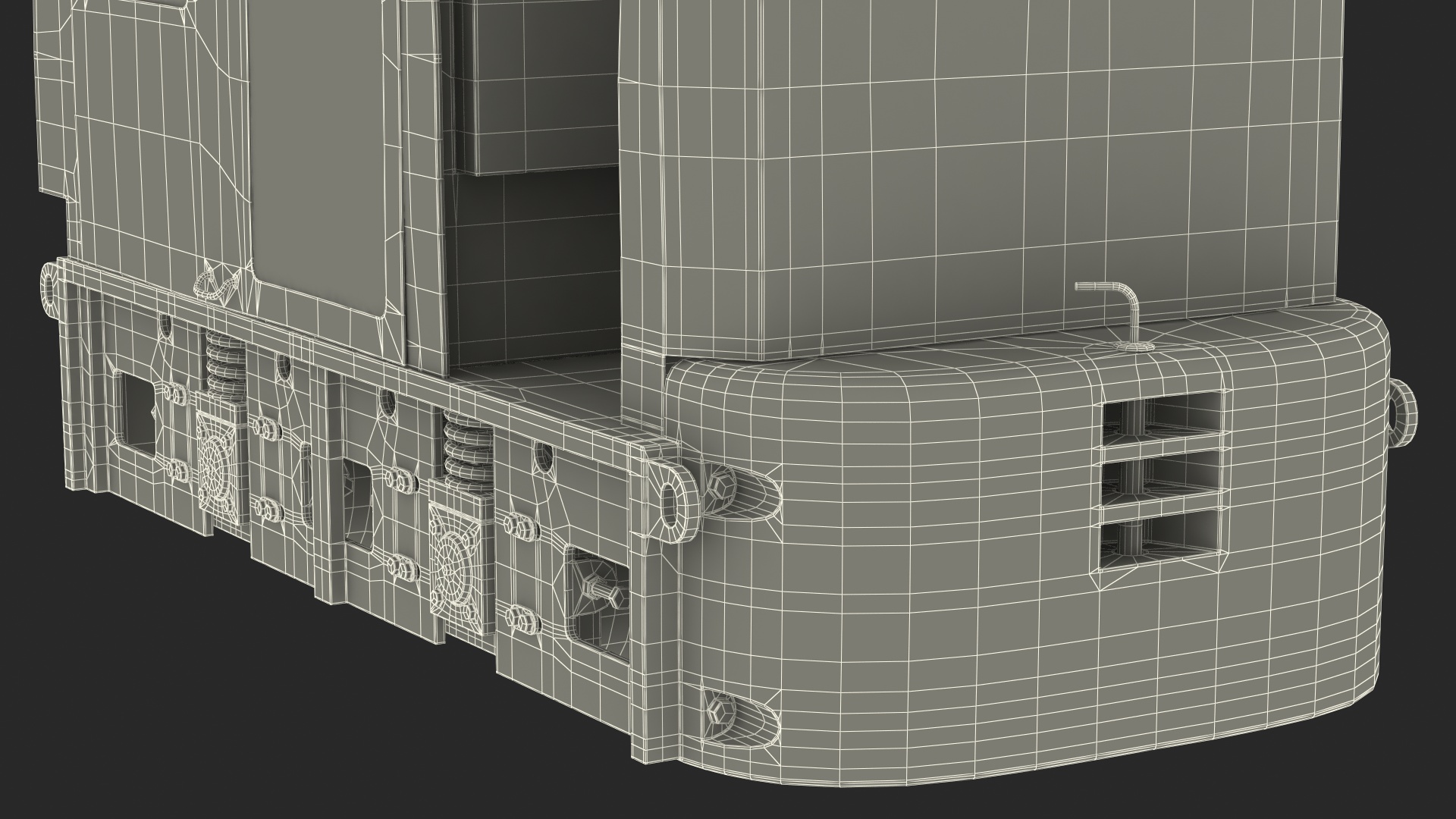 3D Mining Locomotive on Railway Section
