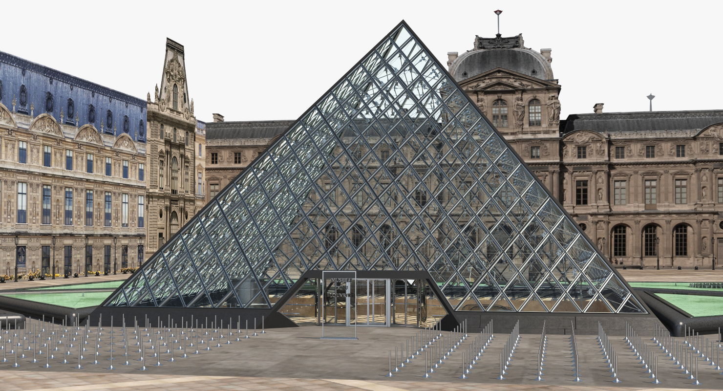 3D model Louvre