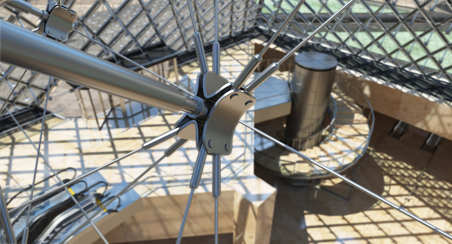 3D model Louvre