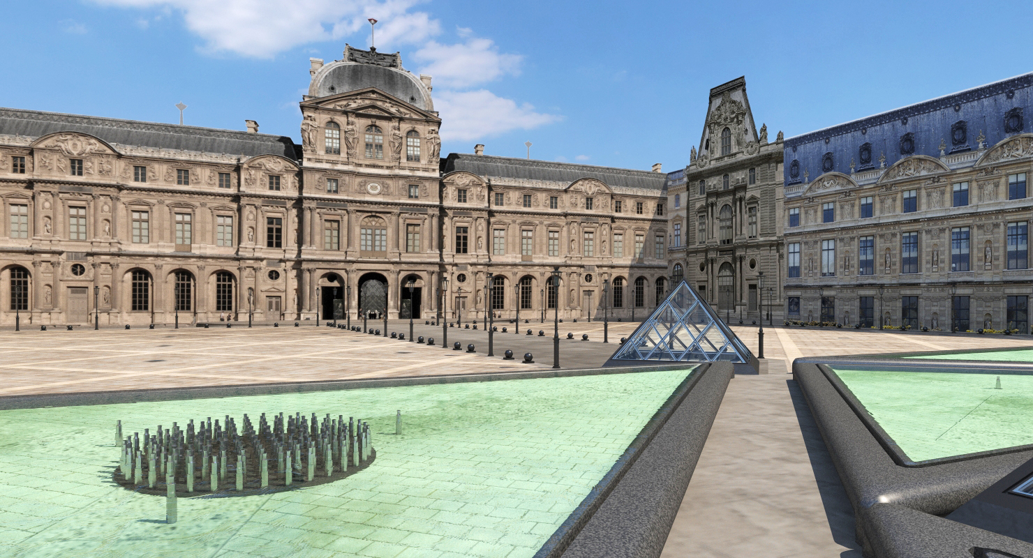 3D model Louvre