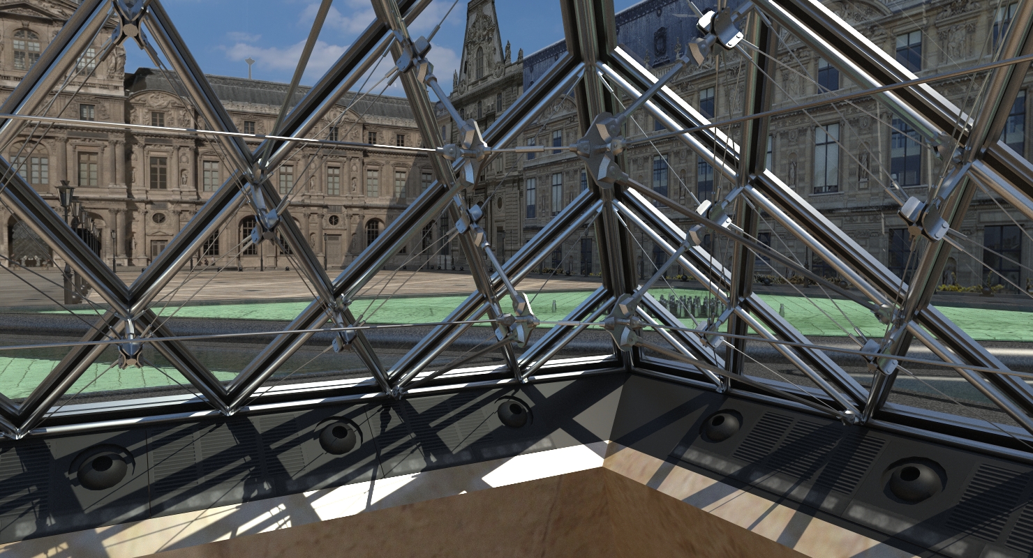3D model Louvre