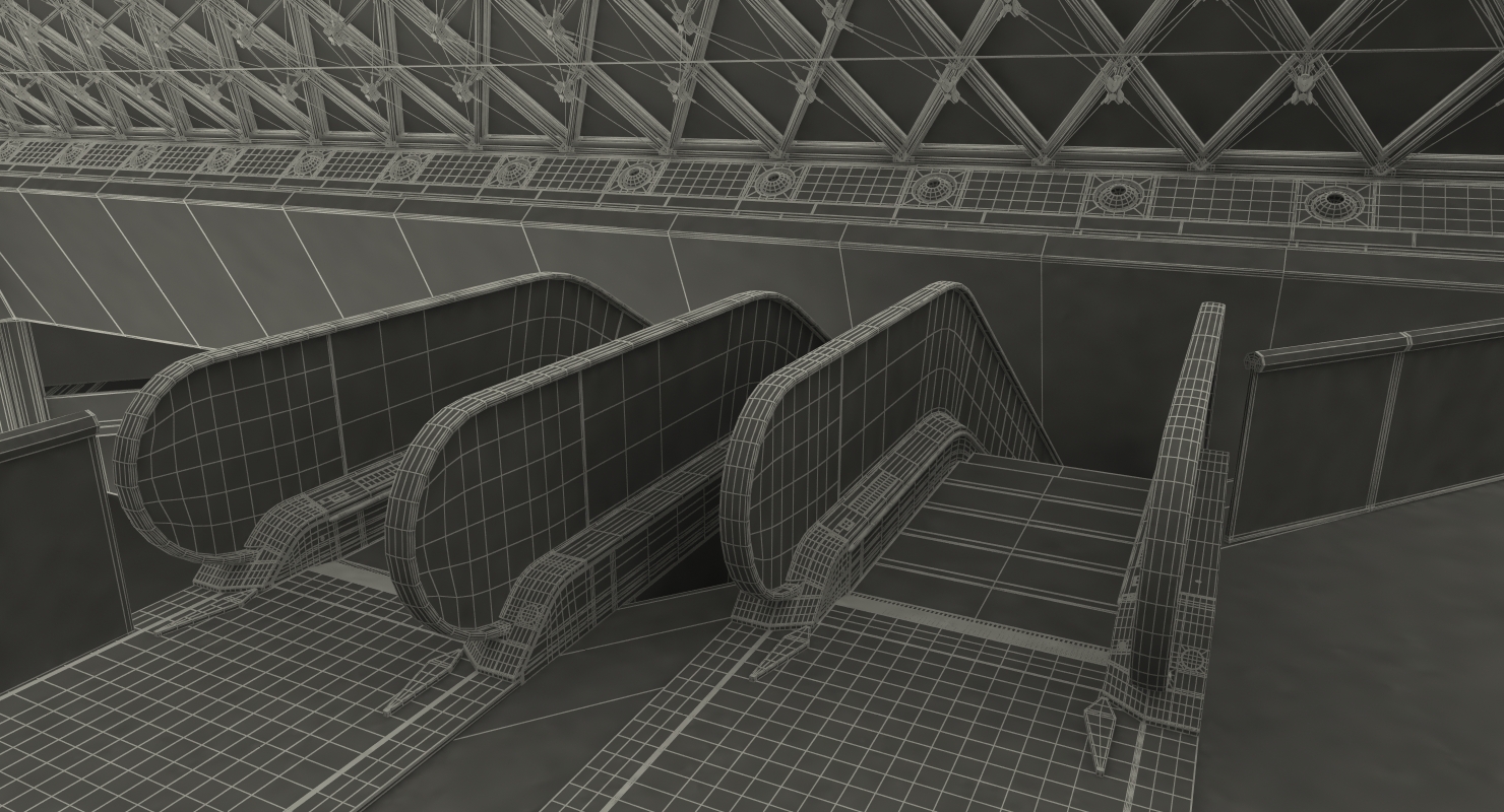 3D model Louvre