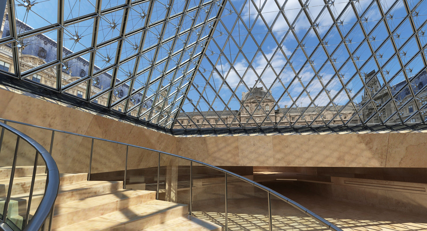 3D model Louvre