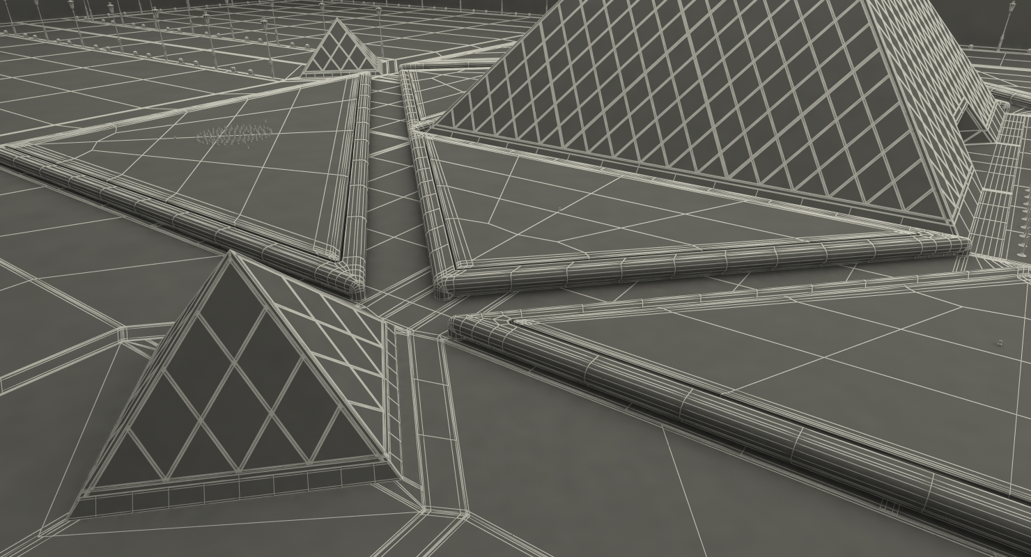3D model Louvre