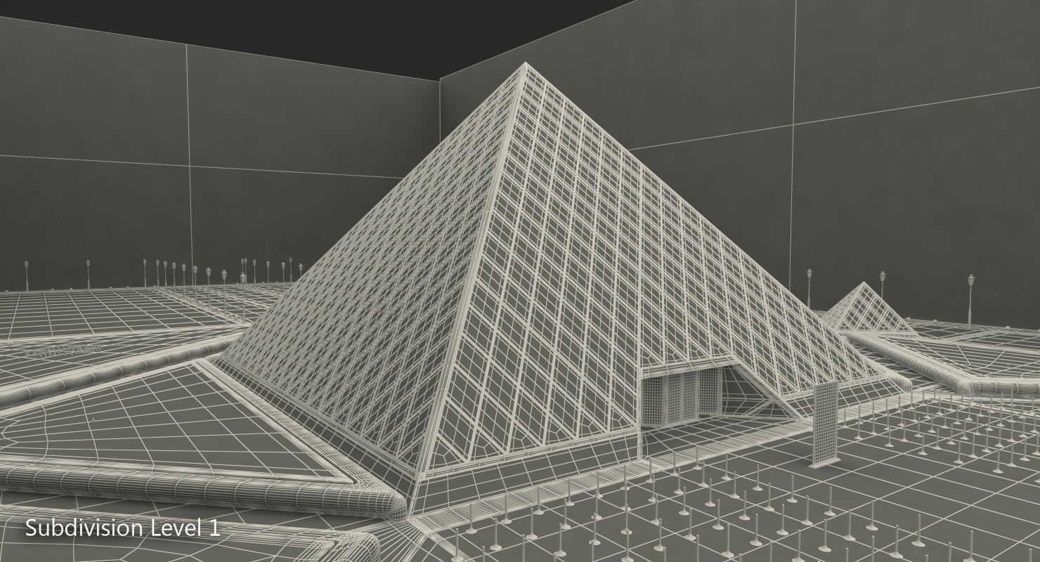 3D model Louvre