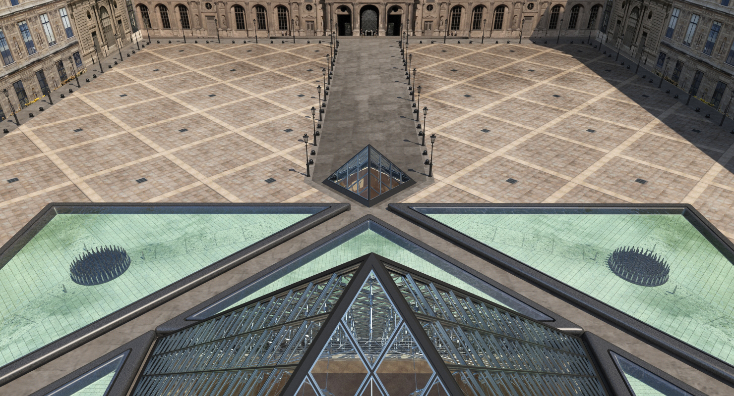 3D model Louvre