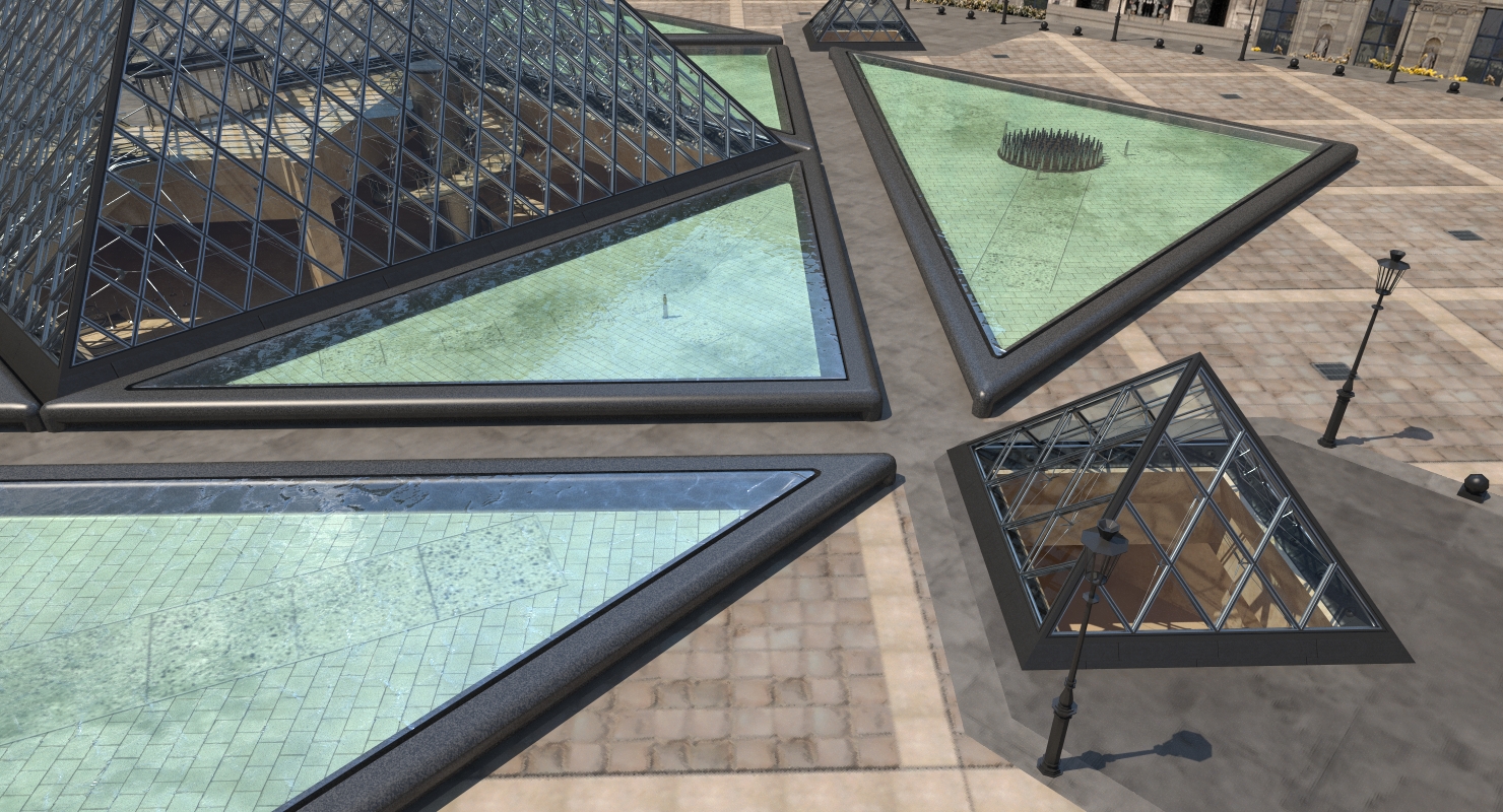 3D model Louvre