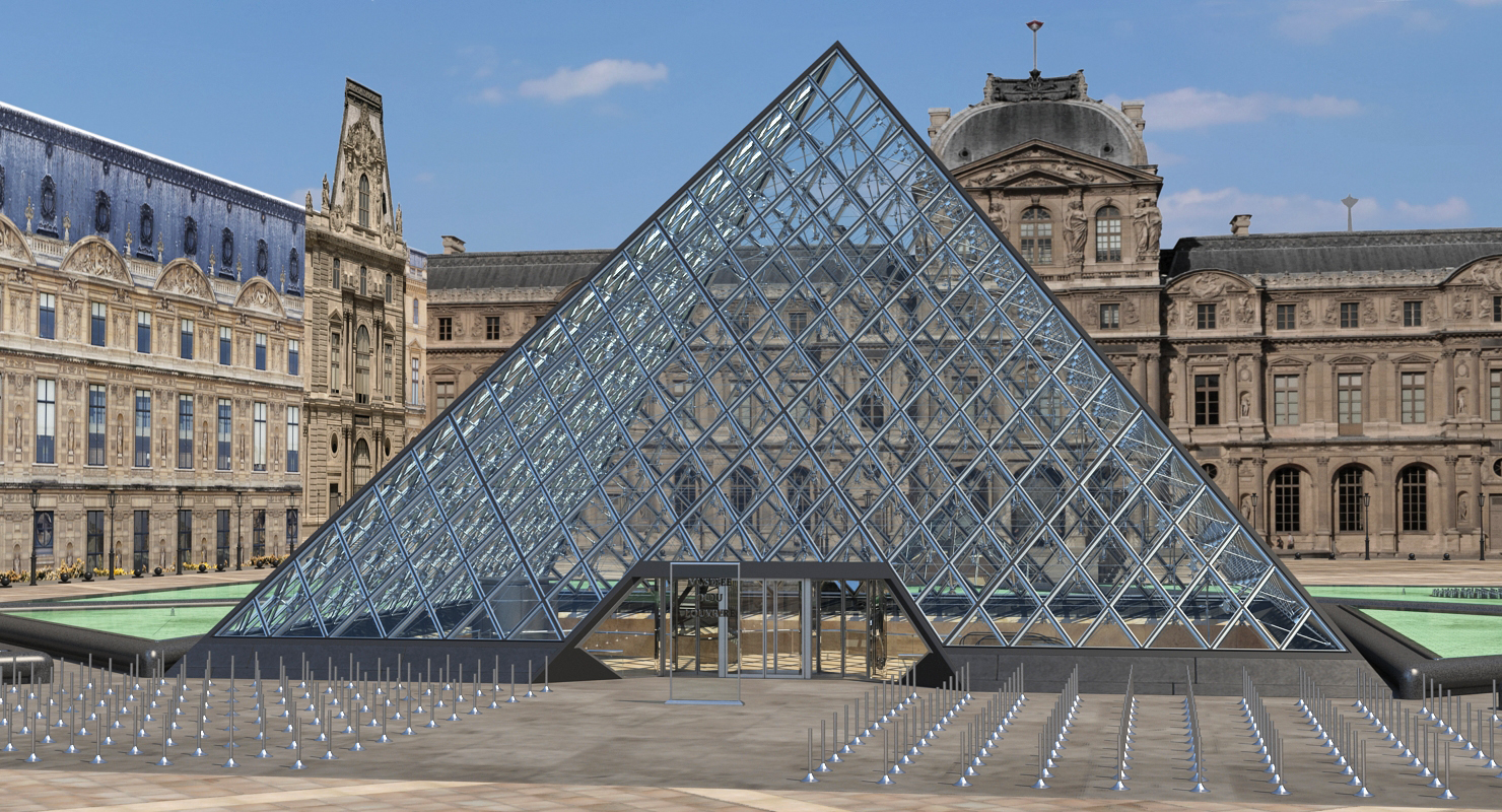 3D model Louvre