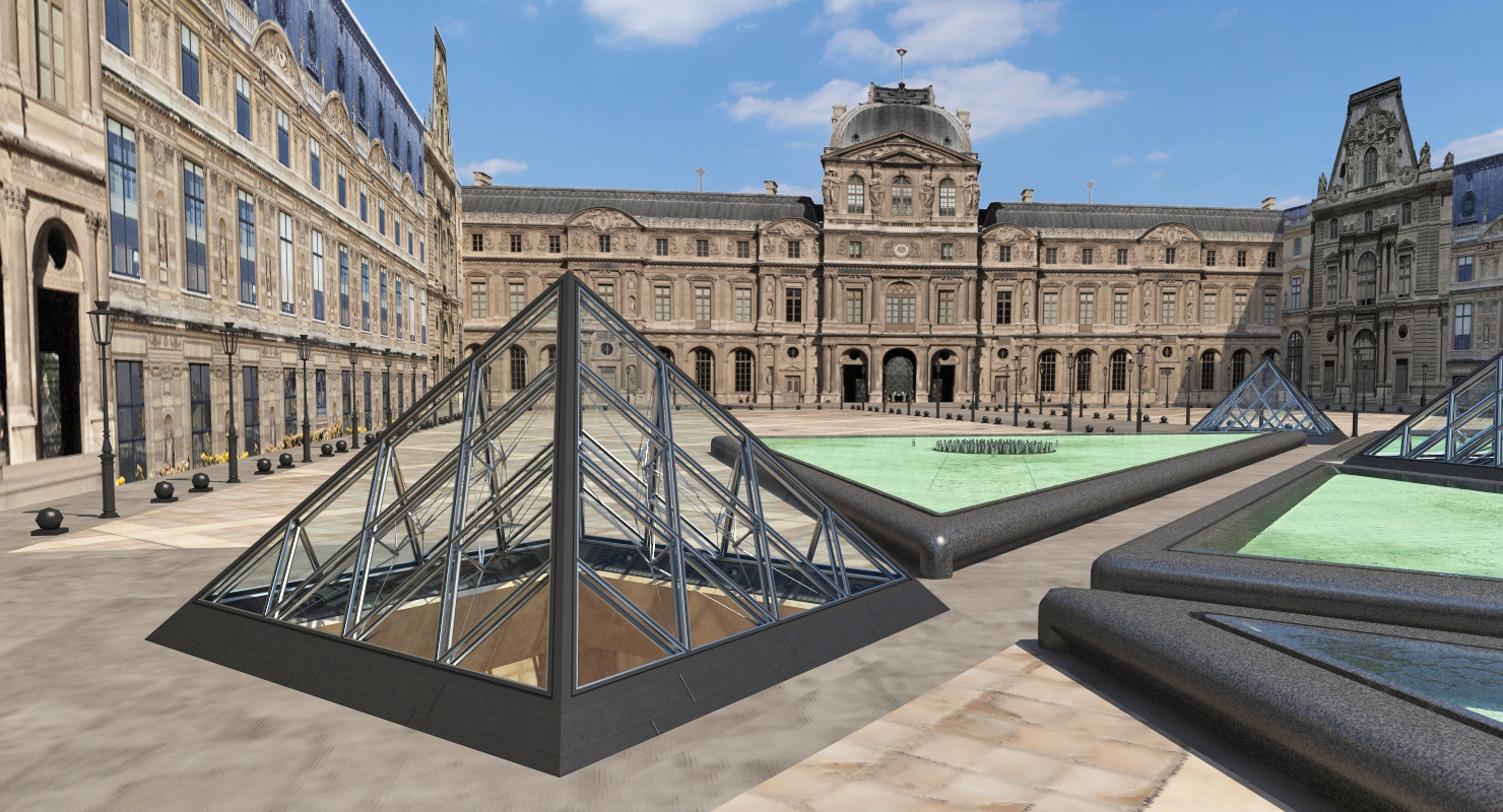 3D model Louvre