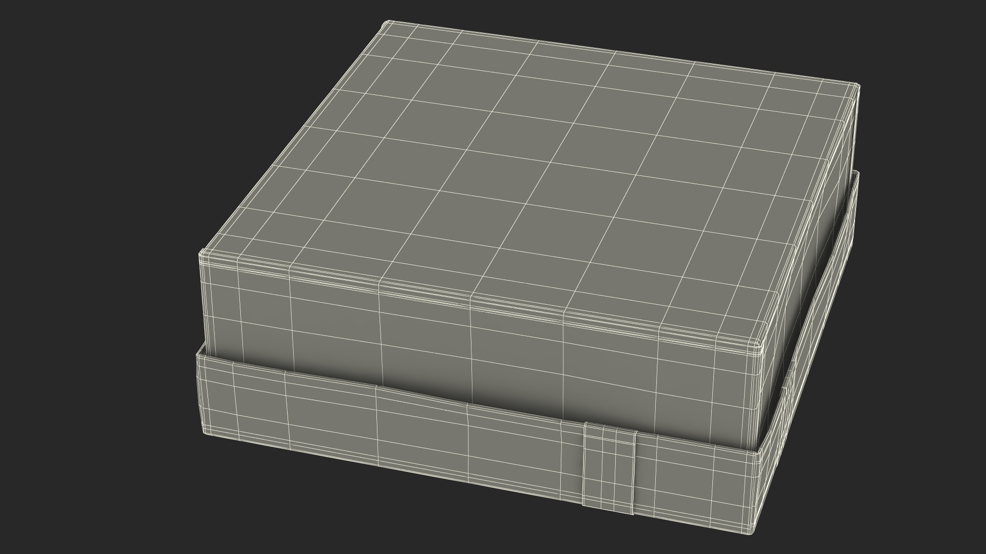 3D Wrapped Gift Box with Ribbon model