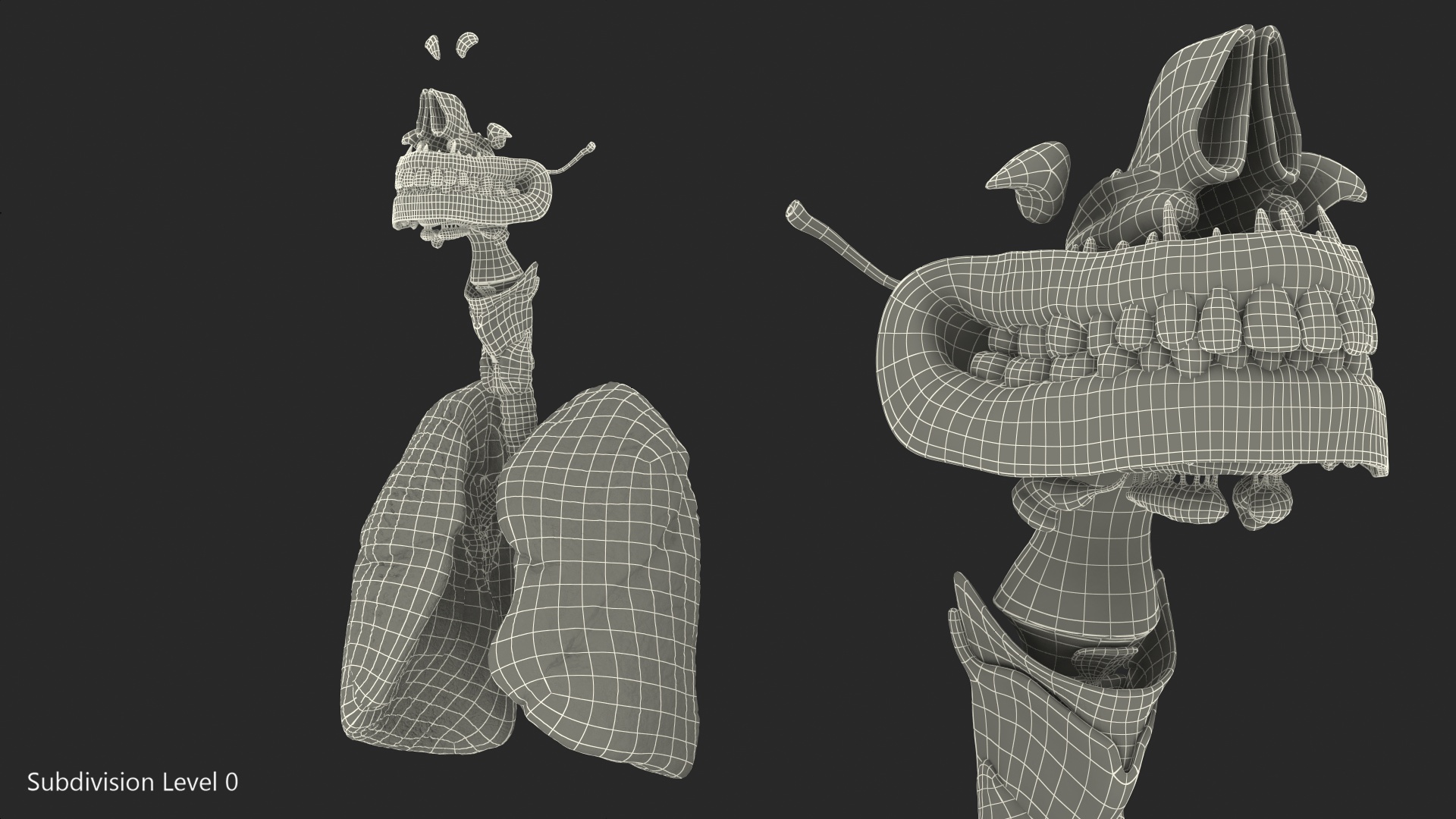 Human Full Respiratory System 3D model