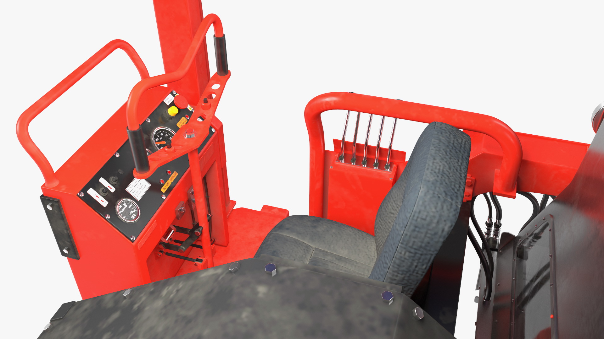 Ochiai OHC-W Tea Harvester Used Rigged for Cinema 4D 3D