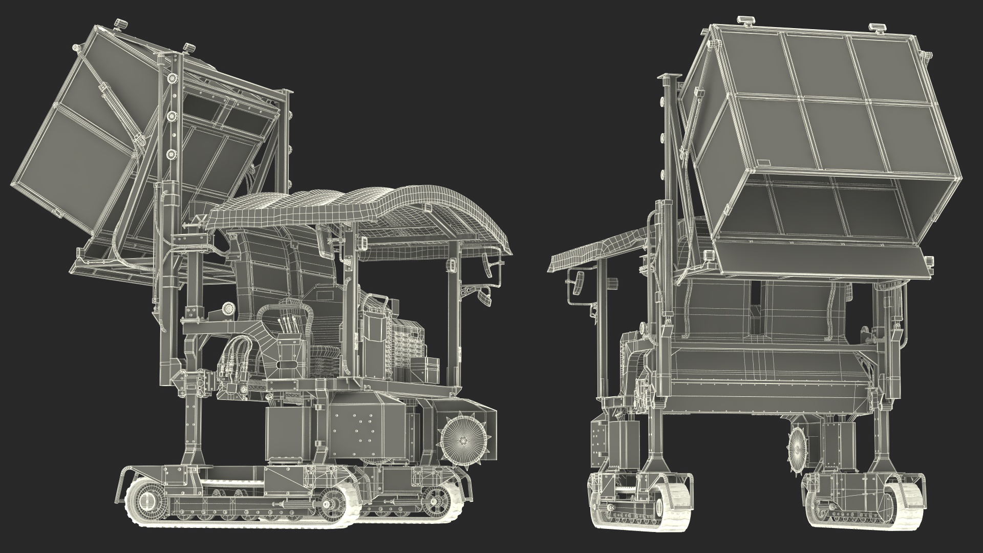 Ochiai OHC-W Tea Harvester Used Rigged for Cinema 4D 3D