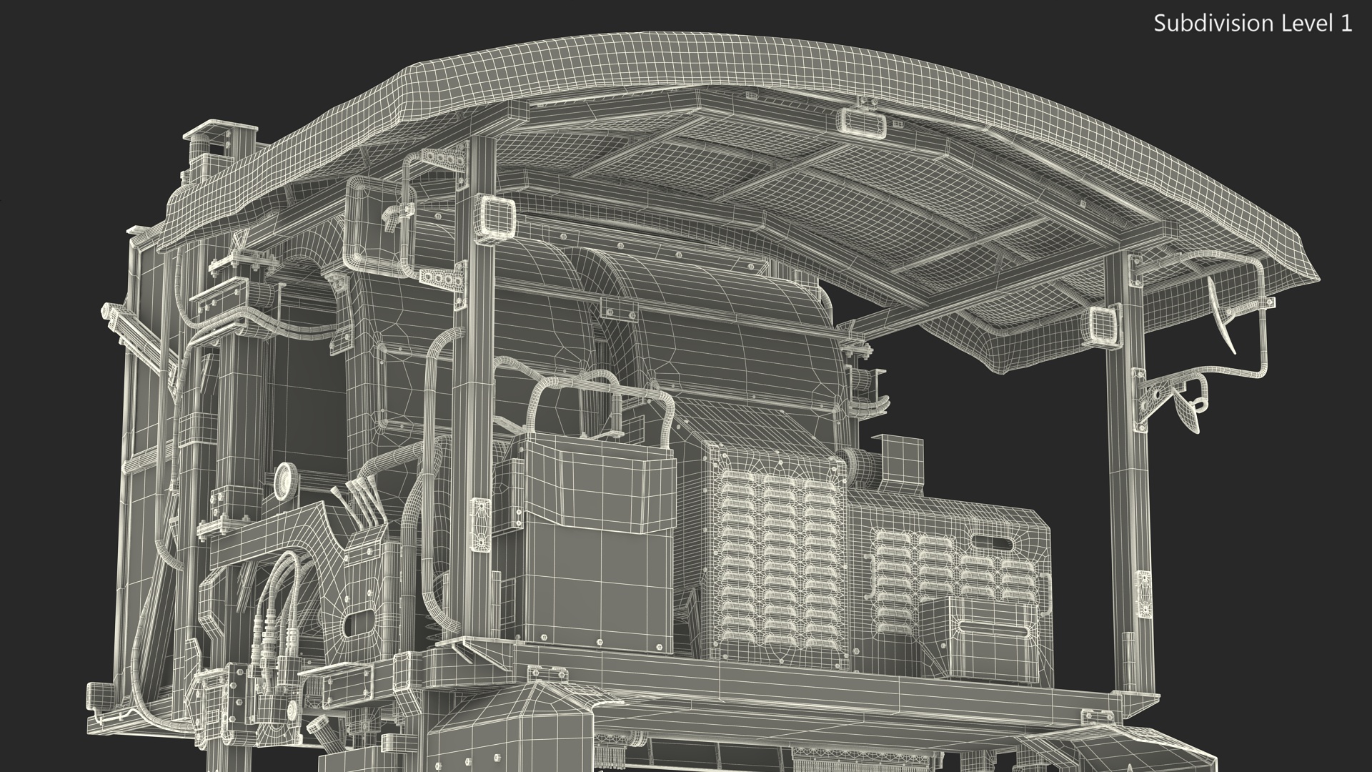 Ochiai OHC-W Tea Harvester Used Rigged for Cinema 4D 3D