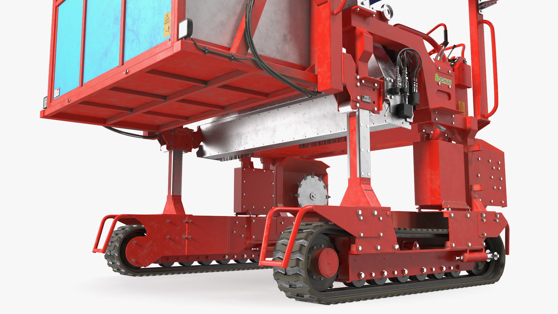 Ochiai OHC-W Tea Harvester Used Rigged for Cinema 4D 3D