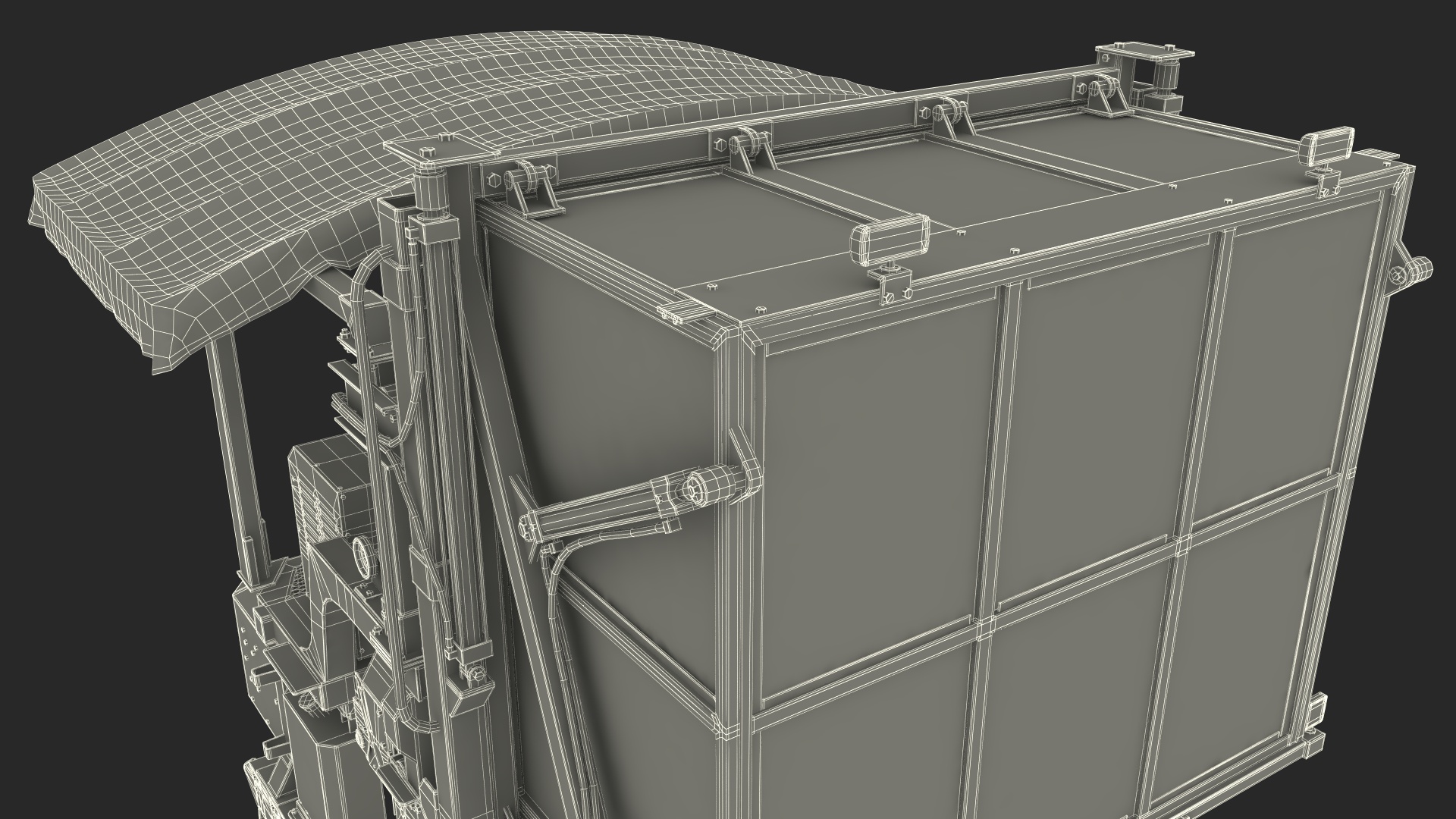 Ochiai OHC-W Tea Harvester Used Rigged for Cinema 4D 3D