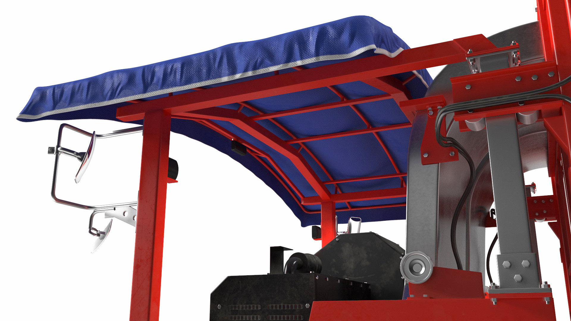 Ochiai OHC-W Tea Harvester Used Rigged for Cinema 4D 3D