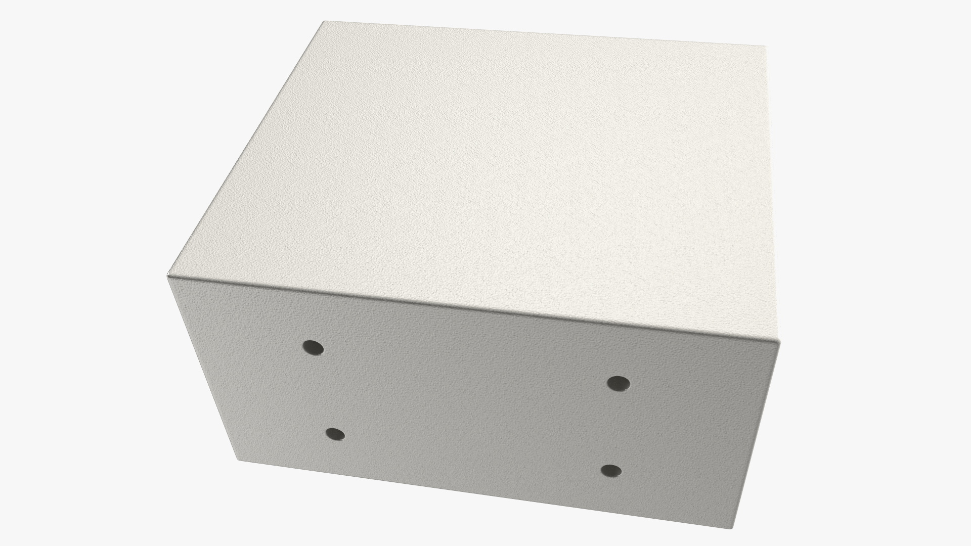 3D Digital safe white model