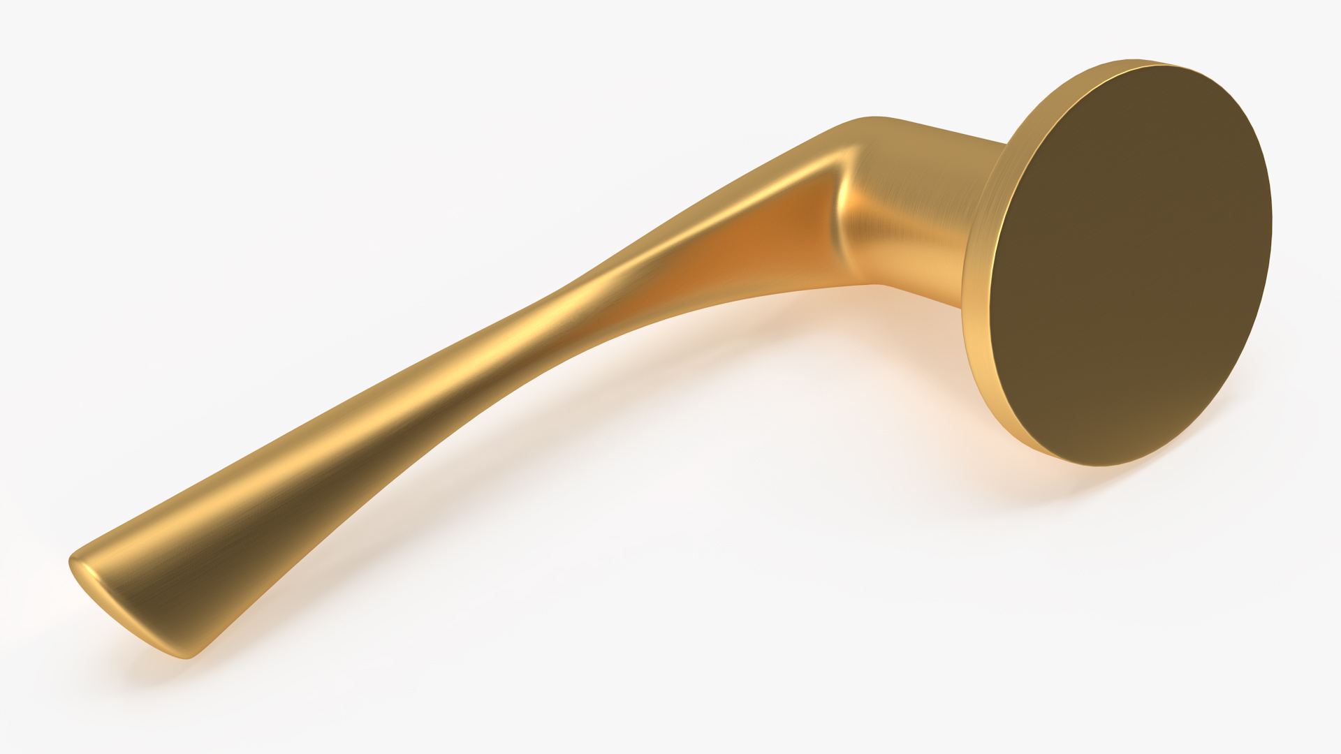 3D Gold Door Handles Separate