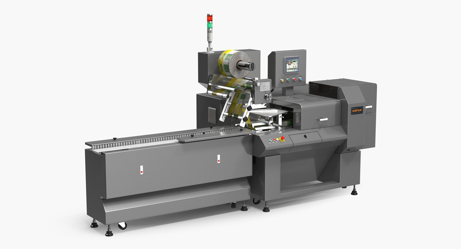 3D model Bakery Foods Packaging Machine