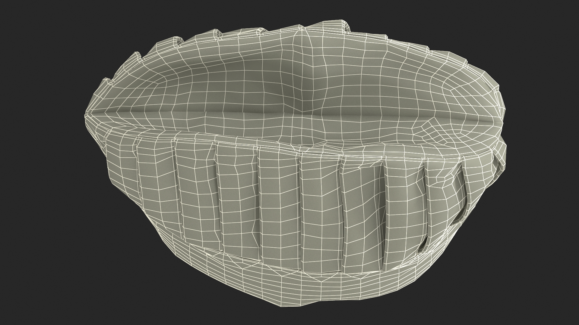 Tall Chef Hat in White 3D