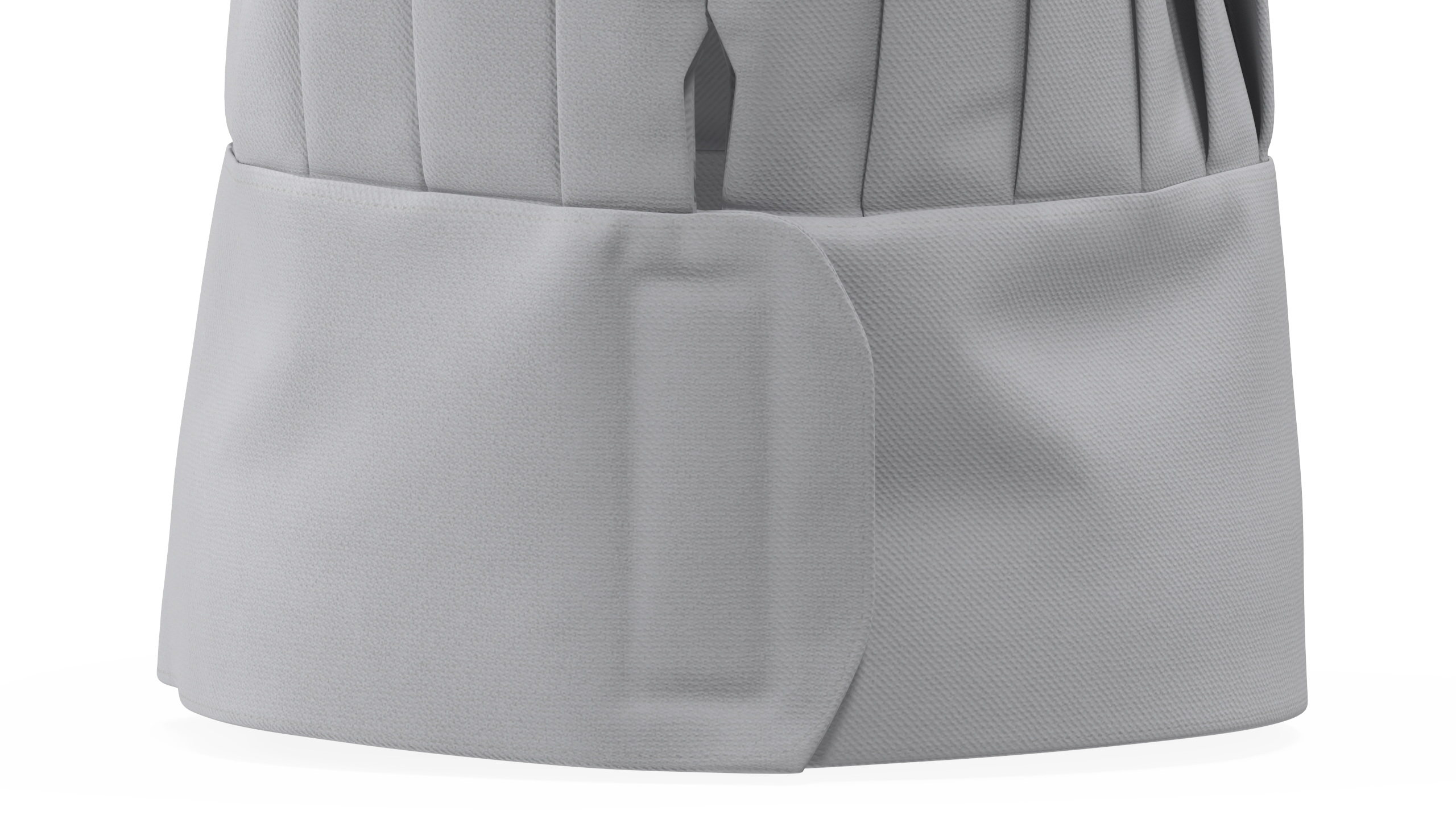 Tall Chef Hat in White 3D