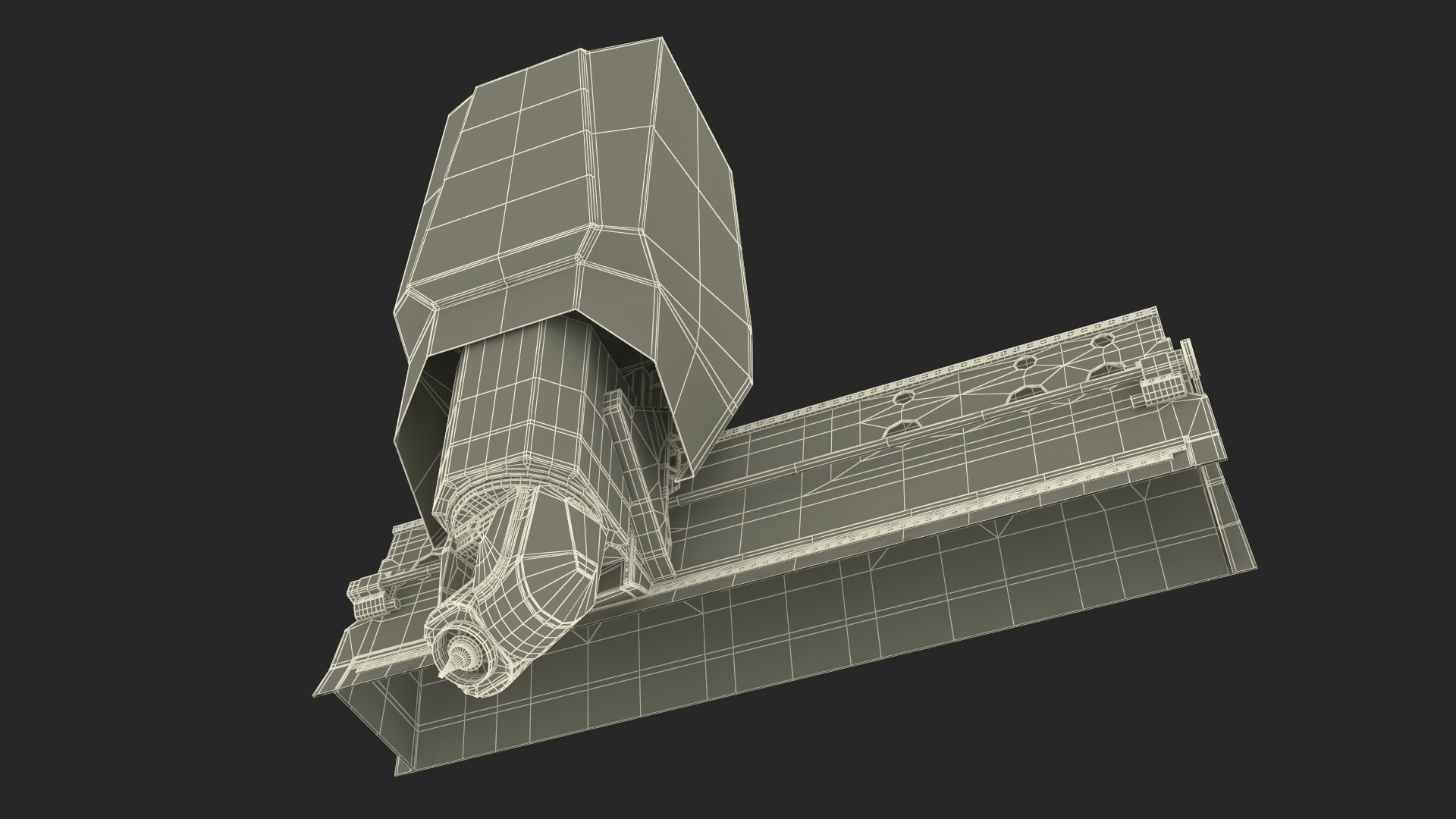 3D Cutting Head for DMU 200 Gantry CNC Machine model