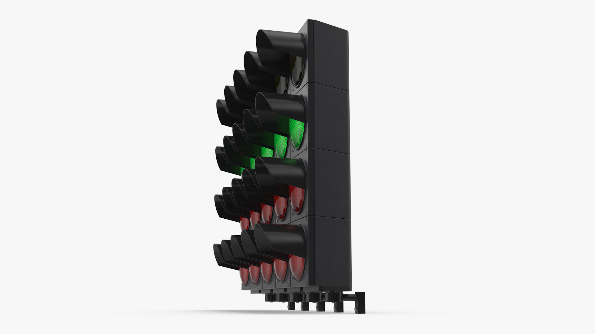 3D model Racing Start Lights Green