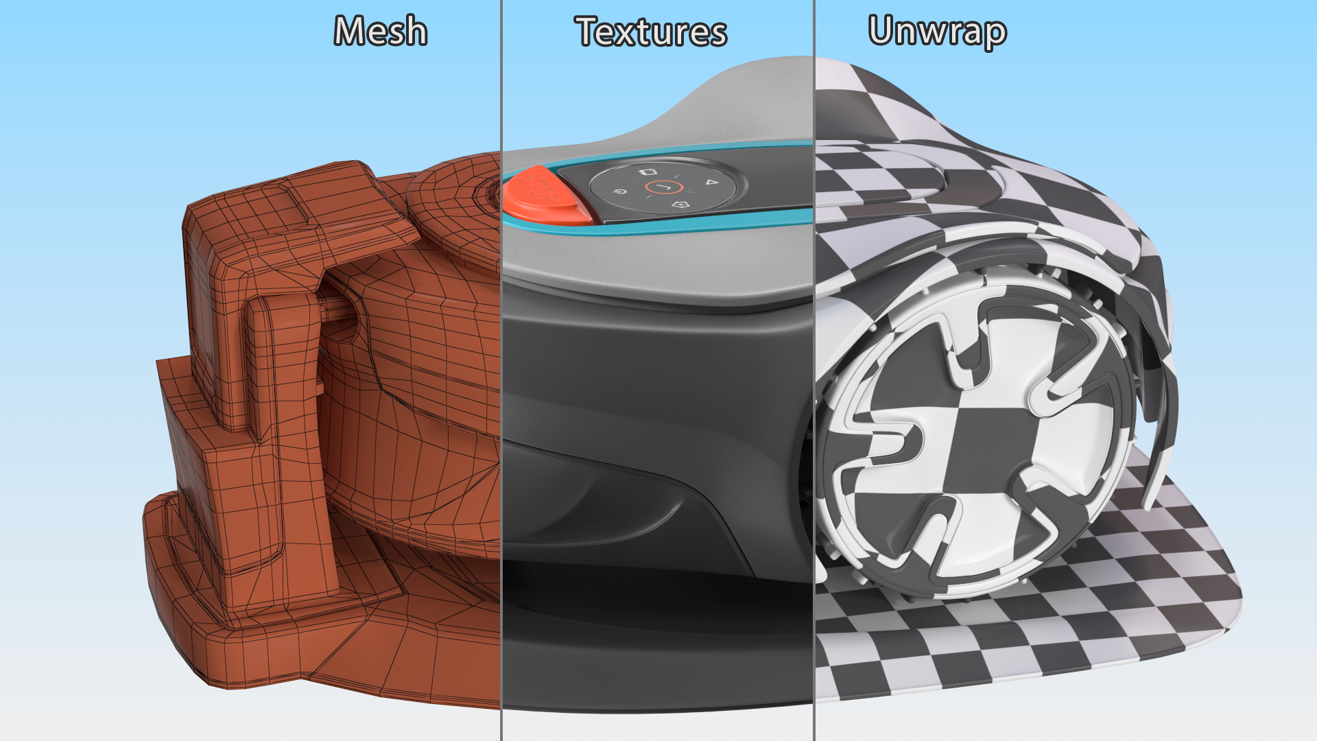 Gardena Robotic Lawn Mower Sileno Minimo 250 3D model