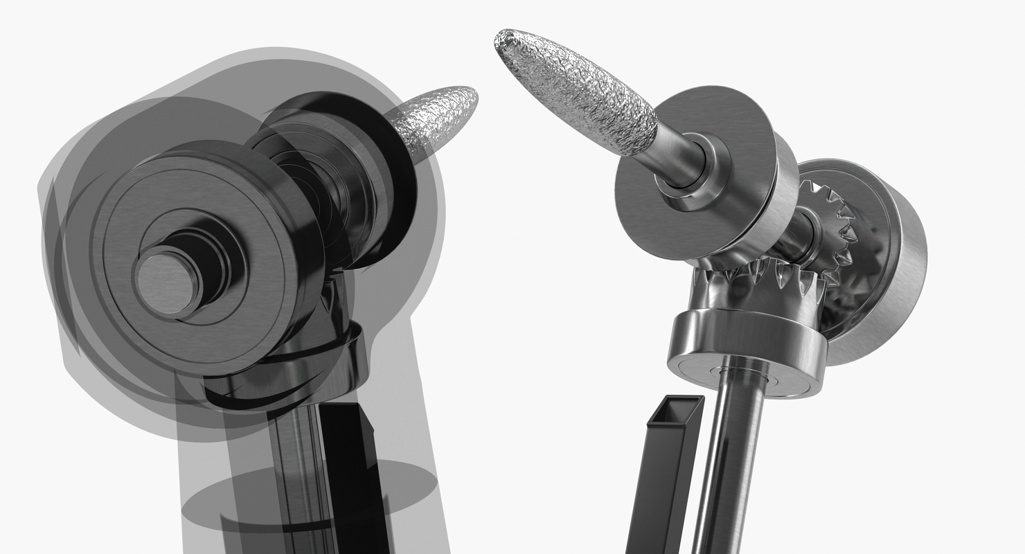 Internal Structure of Dental Drill 3D model