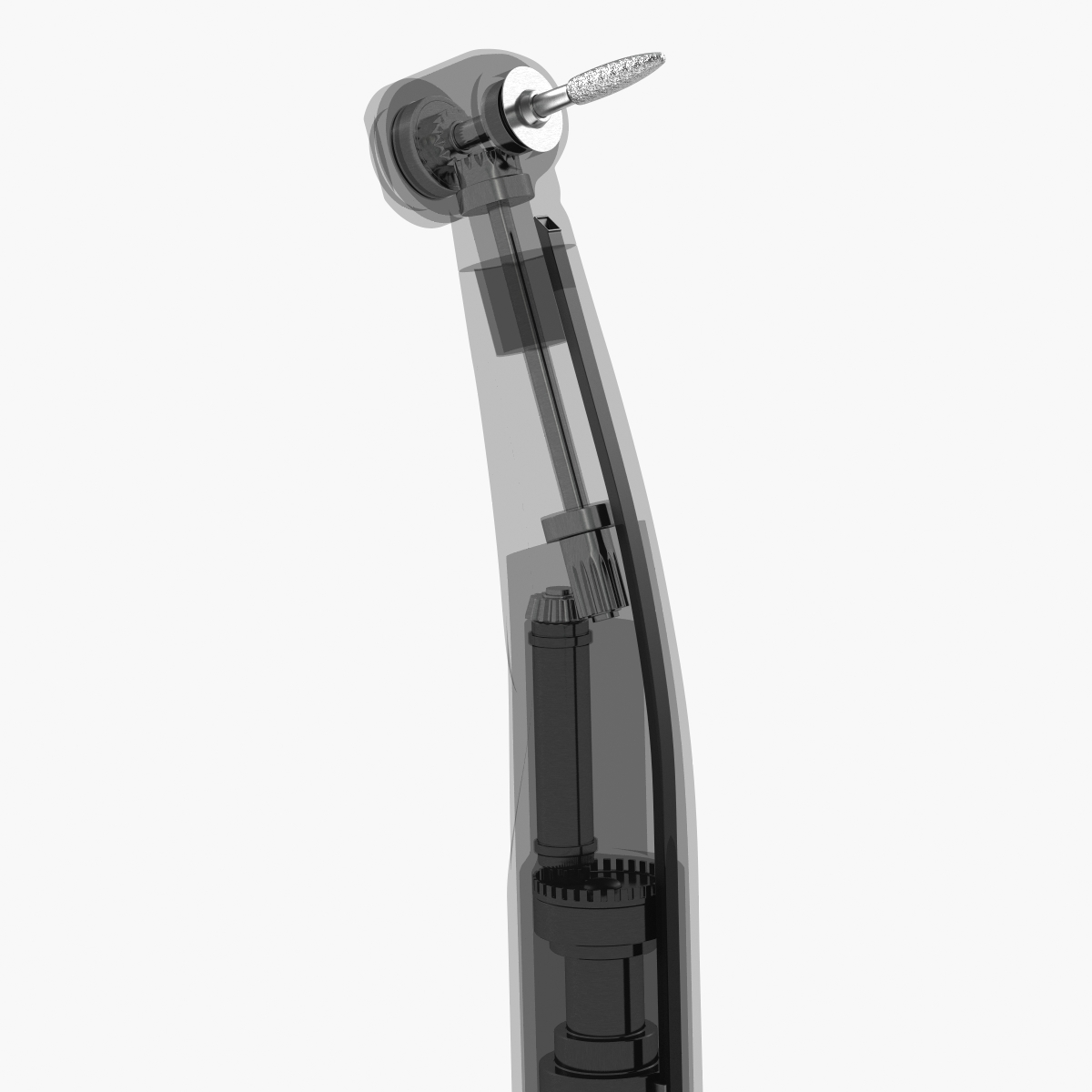 Internal Structure of Dental Drill 3D model