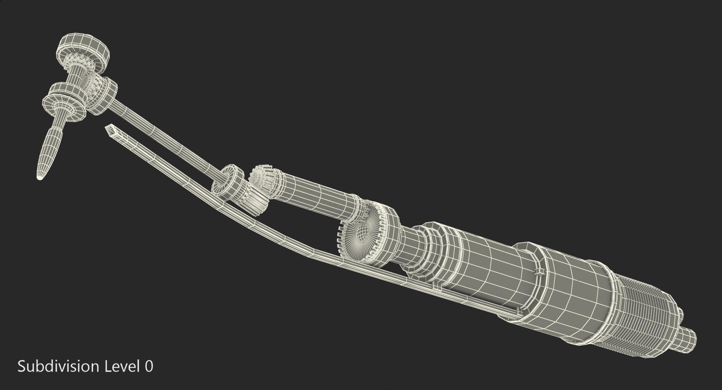 Internal Structure of Dental Drill 3D model