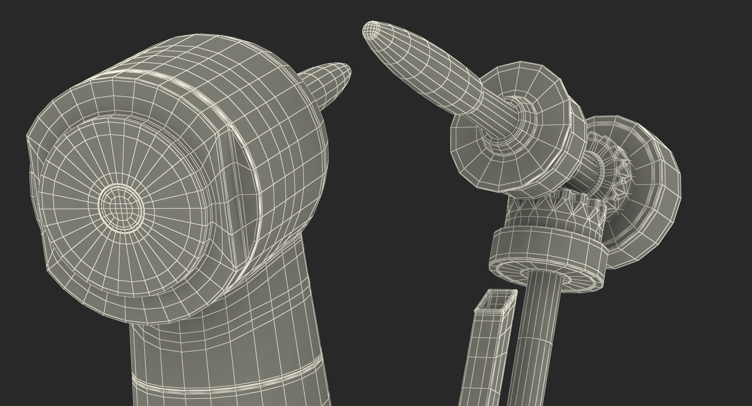 Internal Structure of Dental Drill 3D model