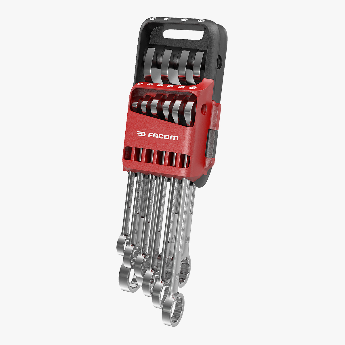 Combination Spanner Set Storage Clip 3D Model, view 3