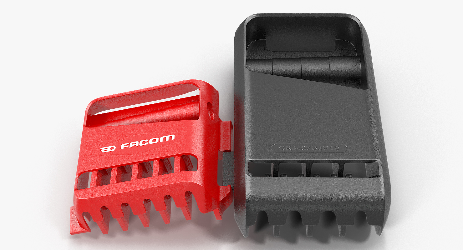 Facom Combination Spanner Set 8-19mm Storage Clip 3D model